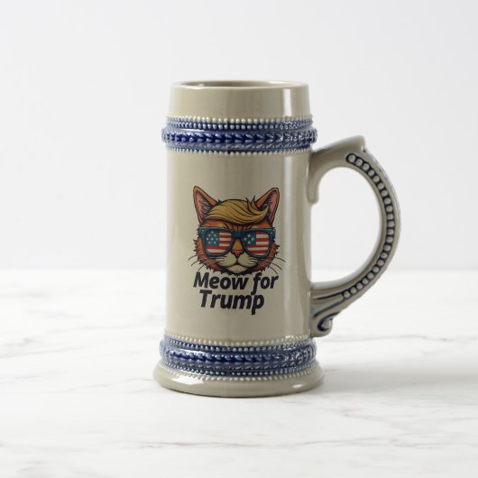 トランプ猫への道のり ビールジョッキ (右)