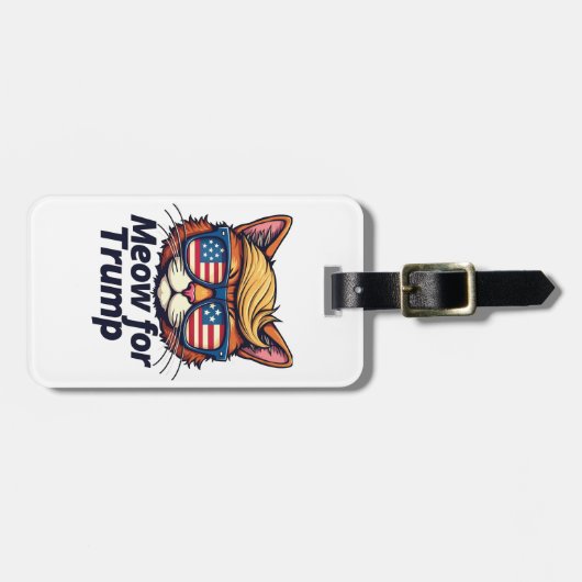 トランプ猫への道のり ラゲッジタグ (正面横)