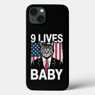 トランプ猫 9つの命を持つ赤ちゃん 笑えるトランプ猫 iPhone 13ケース