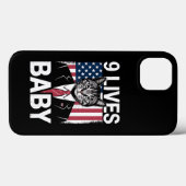 トランプ猫 9つの命を持つ赤ちゃん 笑えるトランプ猫 Case-Mate iPhoneケース (裏面 (横))