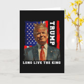 トランプ王大統領 万歳トランプ王 カード (黄色い花)