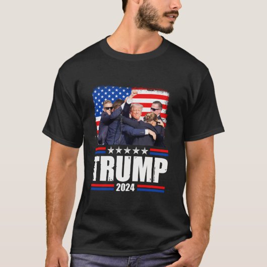 トランプ生き延びTシャツ Tシャツ (正面)