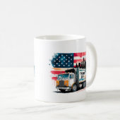 トランプ用ごみ収集車 コーヒーマグカップ (正面右)