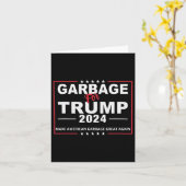 トランプ用のごみは再びアメリカのごみを素晴らし作る カード (黄色い花)