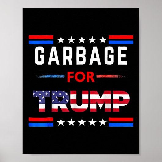 トランプ用のごみは再びアメリカのごみを素晴らし作る ポスター (正面)