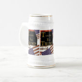 トランプ用のテキスト ビールジョッキ (正面左)