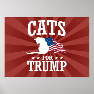 トランプ用の猫 ポスター