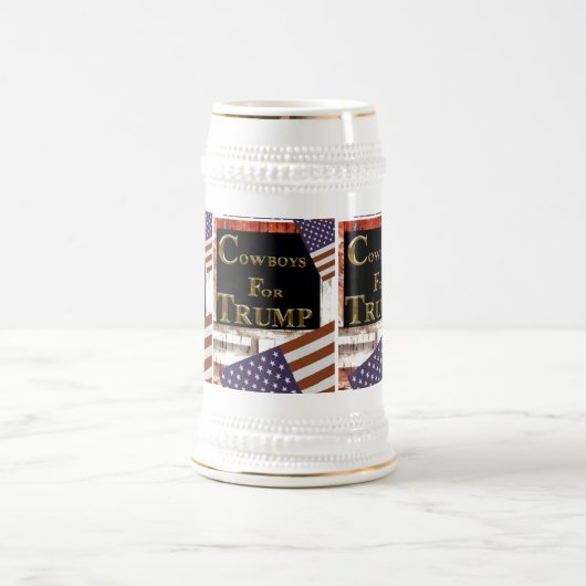 トランプ用カウボーイズ ビールジョッキ (中央)