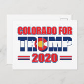 トランプ用コロラド – Trump 2020 ポストカード (正面/裏面)