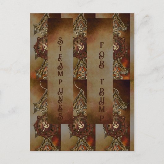 トランプ用スチームパンク ポストカード (正面)