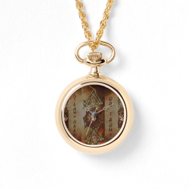 トランプ用スチームパンク 腕時計 (正面)