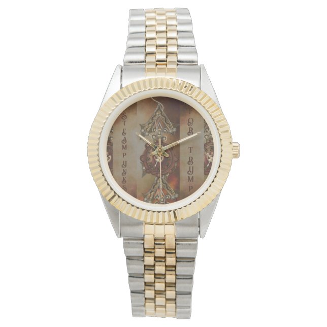 トランプ用スチームパンク 腕時計 (正面)