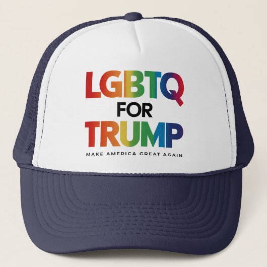 トランプ用LGBTQゲイレズビアン2024 キャップ (正面)