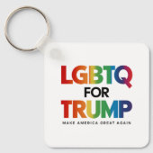 トランプ用LGBTQゲイレズビアン2024 キーホルダー (正面)