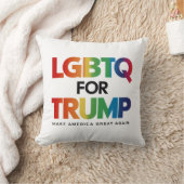 トランプ用LGBTQゲイレズビアン2024 クッション (ブランケット)
