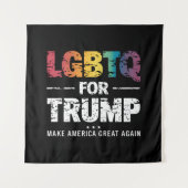トランプ用LGBTQゲイレズビアン2024 タペストリー (正面)