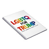 トランプ用LGBTQゲイレズビアン2024 ノートブック (右側)