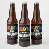 トランプ用LGBTQゲイレズビアン2024 ビールラベル (ボトル)