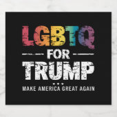 トランプ用LGBTQゲイレズビアン2024 ビールラベル (シングルラベル)