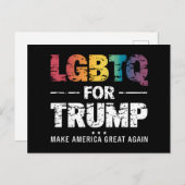 トランプ用LGBTQゲイレズビアン2024 ポストカード (正面/裏面)