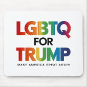トランプ用LGBTQゲイレズビアン2024 マウスパッド (正面)