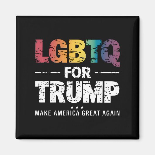 トランプ用LGBTQゲイレズビアン2024 マグネット (正面)