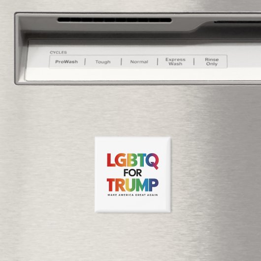 トランプ用LGBTQゲイレズビアン2024 マグネット (インサイチュ (食洗機))