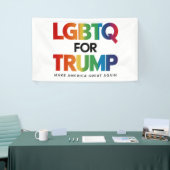 トランプ用LGBTQゲイレズビアン2024 横断幕 (トレードショー)