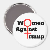 トランプ磁石に対する女性 マグネット (正面/裏面)