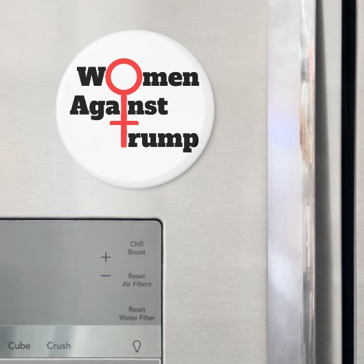トランプ磁石に対する女性 マグネット (インサイチュ (冷蔵庫))