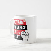 トランプ禁止スタンス コーヒーマグカップ (正面左)