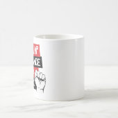 トランプ禁止スタンス コーヒーマグカップ (中央)