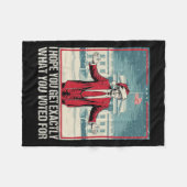 トランプ私はあなたが1に投票した正確に得ることを望む フリースブランケット (正面(横))