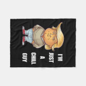 トランプ私はただの冷たい男のミームおもしろい2024 フリースブランケット (正面(横))