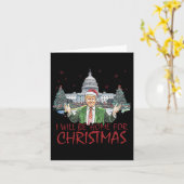 トランプ私はクリスマスのクリスマスのために家おもしろいに1 カード (黄色い花)