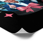 トランプ私はクリスマスのトランプのクリスマスのためおもしろいに家に帰る ポスター (角)