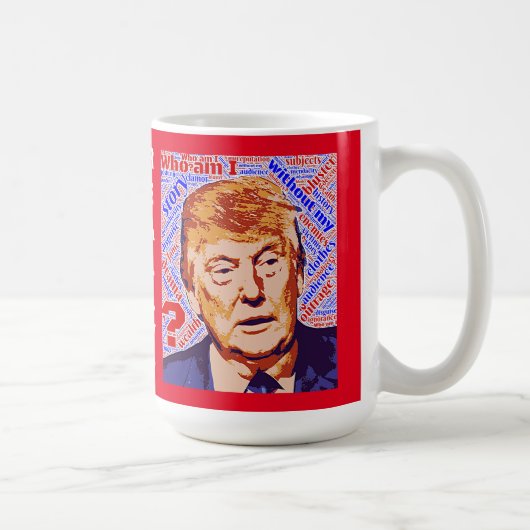 トランプ私は本当に白いクラシックマグカップ コーヒーマグカップ (右)