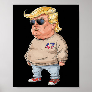 トランプ私は2024年の冷えおもしろいたミーム ポスター