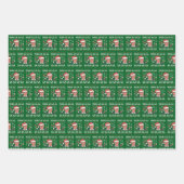 トランプ笑わされるマガララアグリーなクリスマス ラッピングペーパーシート (正面)