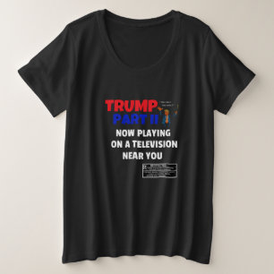 トランプ第遊2部… プラスサイズTシャツ