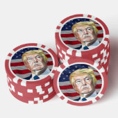 トランプ第45代米国大統領 – 贈り物 ポーカーチップ (積み重ね)