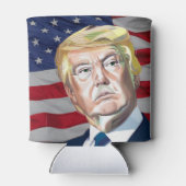 トランプ第45代米国大統領 – 贈り物 缶クーラー (裏面)