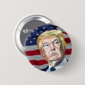 トランプ第45代米国大統領 – 贈り物 缶バッジ (正面&裏面)