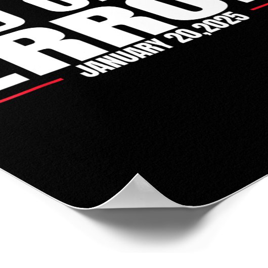 トランプ第47代大統領就任式の日2025年1月 ポスター (角)