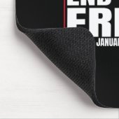 トランプ第47代大統領就任式の日2025年1月 マウスパッド (コーナー)