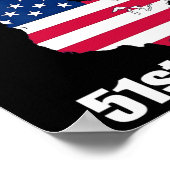 トランプ米国カナおもしろいダ51州 ポスター (角)