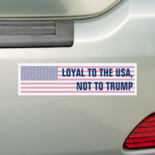 トランプ米国国旗ではなく、米国に忠実 バンパーステッカー