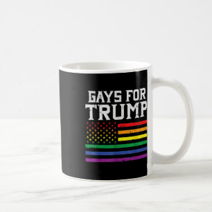 トランプ米国国旗のゲイProドナルド2020再選投票 コーヒーマグカップ