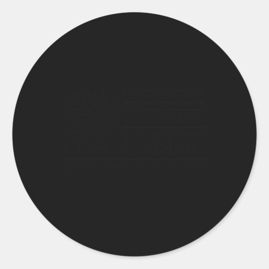 トランプ米国国旗 ラウンドシール (正面)