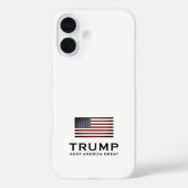 トランプ米国国旗iPhone 16ケース。保アメリカ素晴らし Case-Mate iPhoneケース (裏面)
